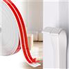 QWORK® strisce decorative PVC autoadesivo, 2CMx6M listoni protettivi angoli, protezione bordi parete, per finestre, pareti, piastrelle