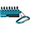 Makita E-11994 - Set di 8 punte per viti a percussione, colore nero