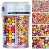 Miss doozy Perle Commestibili Arcobaleno per Decorazioni (130g) - Perle di Zucchero in 4 Misure per Torte, Cupcake, Biscotti & Altro - Ideali per Matrimoni, Compleanni, Natale e Halloween, Pearl Sprinkles