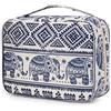 Narwey Beauty Case da Viaggio, Beauty Case da Appendere per Donna Uomo, Borsa da toilette Wash Bag da Travel Kit Viaggio, Trousse Pochette Trucchi Donna per Viaggio Accessori Utili (Elefante)