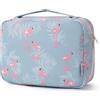 Narwey Beauty Case da Viaggio, Beauty Case da Appendere per Donna Uomo, Borsa da toilette Wash Bag da Travel Kit Viaggio, Trousse Pochette Trucchi Donna per Viaggio Accessori Utili (Flamingo)