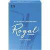 RICO D'Addario Royal Baritone Sax Reeds Strength 2.5 10-pack Confezione da 10 ance...