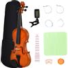 HOMCOM Violino 4/4 per Adulti con Accessori e Custodia, 58.5 x 21.5 x 7cm
