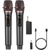 ALPOWL WXM Microfono Wireless, Microfono Karaoke con 192KHZ/24Bit, Profession...