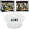 Pssopp Termometro per acquari Termometro Digitale LCD Impermeabile Monitor della Temperatura Subacquea Serbatoio di Pesce Termometro subacqueo con Ventosa per Acquario