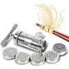 Haofy Macchina per la Pasta Manuale in Acciaio Inossidabile Portatile con 5 Muffe per Casa e Ristorante