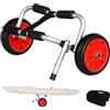 HOMCOM Carrello per Kayak Pieghevole Pneumatici 25cm in Alluminio Max 70kg
