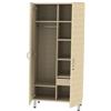 GIMA ARMADIO OSPEDALIERO PER CAMERA - beige striato - cm 90x54x185h