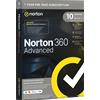 Norton 360 Advanced | 10 dispositivi | 1 anno | Con 200 GB di backup nel cloud