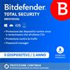 Bitdefender Total Security 2026 | Versione per studenti | 5 dispositivi | 1 anno | Windows - Mac - Android - iOS