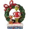 Enesco Dr.Seuss Grinch By Jim Riva Grinch E Max IN Piedi By Corona Acceso