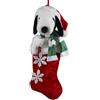 Kurt S. Adler Peanuts Kurt Adler 21-Inch Snoopy Peluche Testa Calza Con Fiocco Ciondolo