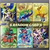 Pokemon Card 6 RANDOM Gold Metal Card PACK - CARTA IN METALLO TCG
