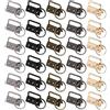 Eurowagens 30 Confezione 32Mm Metallo Colore Coda Clip Set Con Chiave Fai da Te Strumenti
