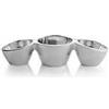 Nambe Eclipse Trio Per Condimenti MT1118 Pezzo Da Servizio
