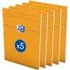 Oxford - Block-notes a quadretti piccoli da 5 mm, 80 pagine, formato A4, colore: