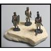 LOTTO ( 3 PEZZI ) CAVALIERI TEMPLARI DIPINTI A MANO DA COLLEZIONE ( CROCIATI )