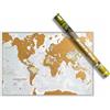 Maps International Mappa del mondo da grattare e idee regalo - Extra large - 84 x 59 cm - Maps Inte