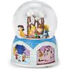 Roman Musicale Rotante Peanuts Snoopy & Charlie Marrone Ice Skater Waterglobe