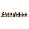 AnticaPorta Set 9 statuine templari statue medievali soldati combattenti romani altezza 8cm
