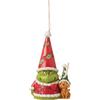 Enesco Jim Riva Dr.Seuss Grinch Gnomo Con Max Ornamento #6015228