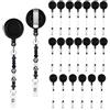 Eurowagens 20 Pcs Perline Retrattile Distintivo Bobina Clip Fai da Te con