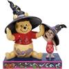 Enesco Disney Jim Riva Pooh E Pimpi Strega Cappelli Winnie The Boo Figurina #6015549
