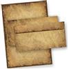 TATMOTIVE CASANOVA - Set di 25 fogli di carta da lettere con busta, stile vintage, formato