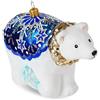 Hallmark Keepsake Hallmark Collezione Heritage Blu Fiocco di Neve Orso Soffiato Vetro Ornamento
