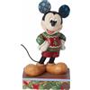 Enesco Disney Traditions Di Jim Shore Topolino In Maglione Di Natale Figurina
