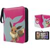 Pokemon Card 4x4 Album PU Zipper | Trading Card Collection Book Sleeves Protect
