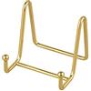 Tincogo Supporti per Piatti da Esposizione - Cavalletti in Ferro per Piatti Decorativi, Cornici Foto, Cartoline e Mini Tele - Ideali per Arte da Tavolo - Altezza 7,6 cm - Oro (1 Pezzi)