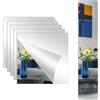 SYCEES 5pcs Specchio Acrilico Adesivo da Parete,30 * 30cm Specchi Adesivi Rettangolari,Piastrelle Parete a Specchio,Specchi Infrangibili per Bagno/Porte/Armadio/Ingresso/Palestra/Soggiorno
