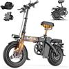 TooFly Bicicletta elettrica pieghevole TOOFLY GS3 con batteria 48V15AH, 14 po