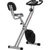 HOMCOM Cyclette Pieghevole da Interno con Resistenza Magnetica a 8 Liv
