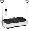 HOMCOM Pedana vibrante con 99 livelli, 2 fasce fitness 1 St