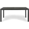 Andrea Bizzotto Tavolo Allungabile Hilde 160-240 x 90 cm in Alluminio Antracite