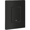 GROHE Even Placca di comando per cassette di scarico (risparmio idrico, 156 x 197 mm, doppio scarico e avvio & stop), colore nero opaco 389662430
