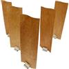 berjalan 20 stoppini in legno per la fabbricazione di candele, 4 cm di larghezza x 12 cm di altezza, stoppini per candele in legno fumo + in metallo