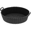 WELL HOME MOBILIARIO & DECORACIÓN Well Home Cestino in silicone per Airfryer Ø20,5 cm, ideale per cucinare cibi in modo sano
