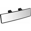 QWORK® Specchietto retrovisore interno auto, specchietto interna retrovisore panoramico con clip, per auto SUV e camion, 30x8cm