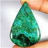 Royal_gems_shop 95,10 ct 100% pietra preziosa sciolta cabochon pera crisocolla verde...