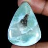 Royal_gems_shop 76,25 ct 100% naturale cielo blu larimar pera cabochon pietra preziosa sciolta