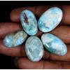 Royal_gems_shop 79,70 ct 100% pietra preziosa cabochon ovale naturale blu cielo Larimar...