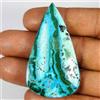 Royal_gems_shop 60,70 ct 100% naturale malachite verde crisocolla pera cabochon pietra...