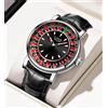 Lige Orologio da Uomo LIGE al Quarzo - Quadrante Roulette - Impermeabile 3ATM - Pelle