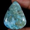 Royal_gems_shop 61,85 ct 100% naturale cielo blu larimar pera cabochon pietra preziosa sciolta