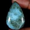 Royal_gems_shop 68,50 ct 100% naturale cielo blu larimar pera cabochon pietra preziosa sciolta