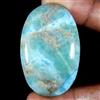Royal_gems_shop 75,90 ct 100% pietra preziosa cabochon ovale naturale blu cielo Larimar sciolta