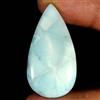 Royal_gems_shop 47,70 ct 100% naturale cielo blu larimar pera cabochon pietra preziosa sciolta